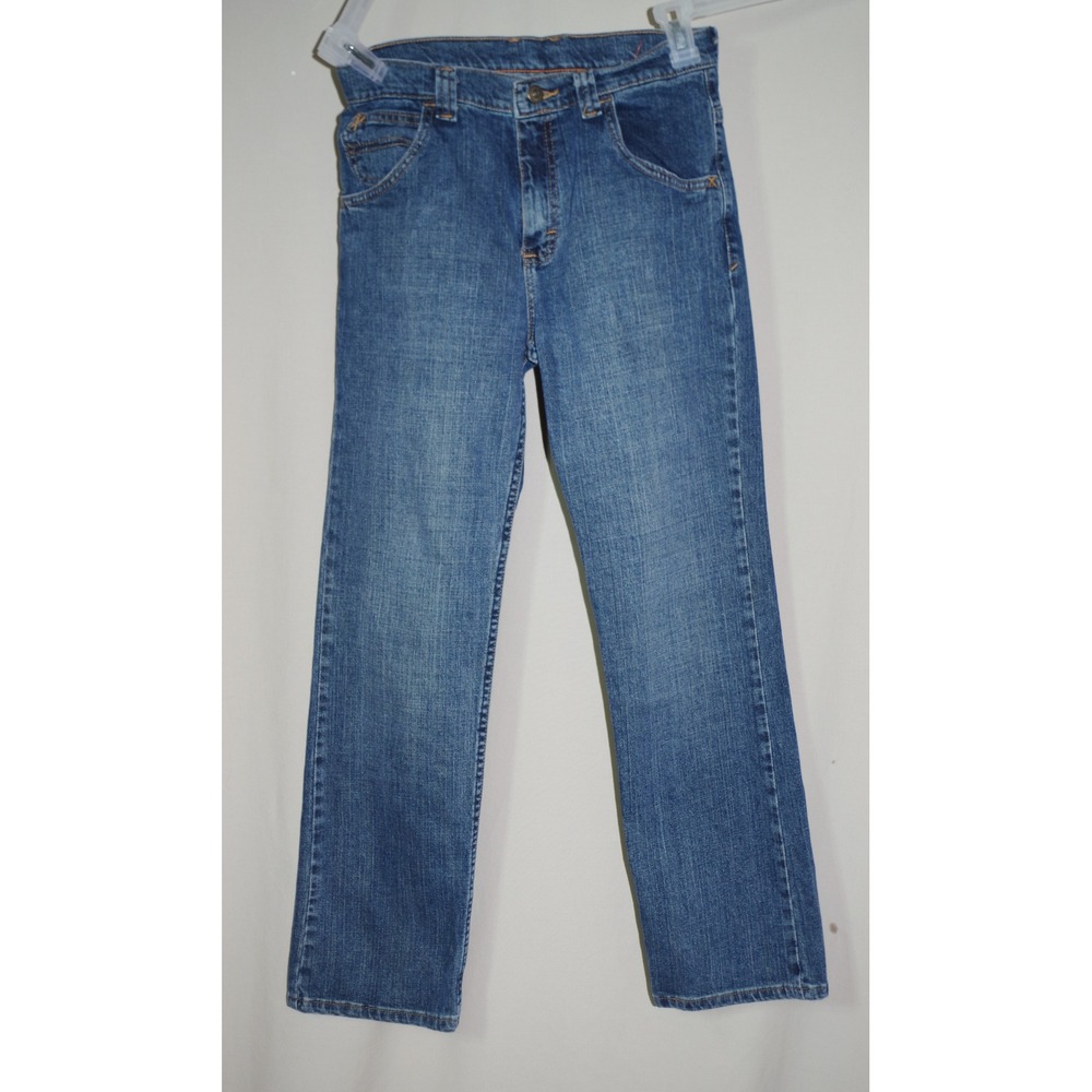 Wrangler Boys‎ Blue Jeans Size 16 Regular Adjustable Waist Straight Leg